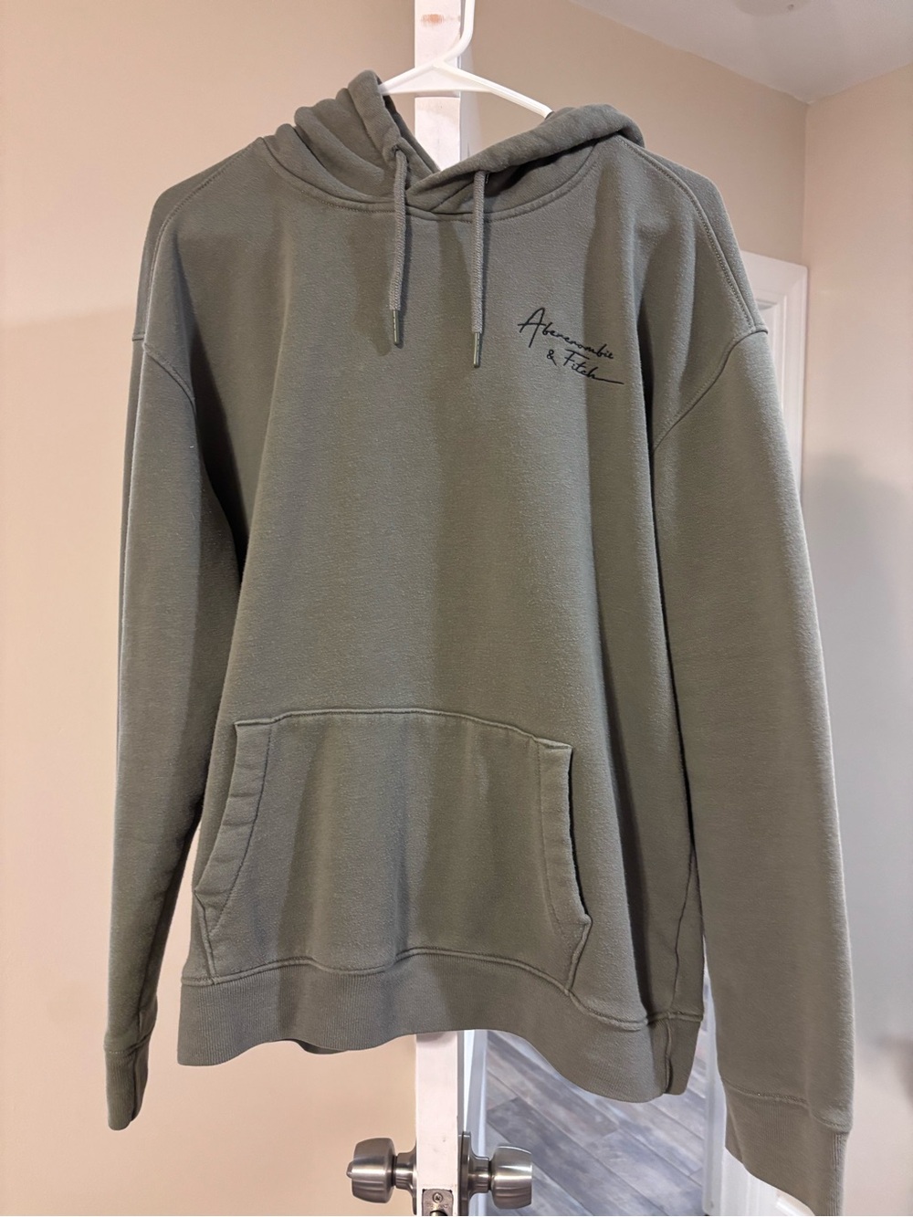 Abercrombie & Fitch Olive Green Pullover Hoodie